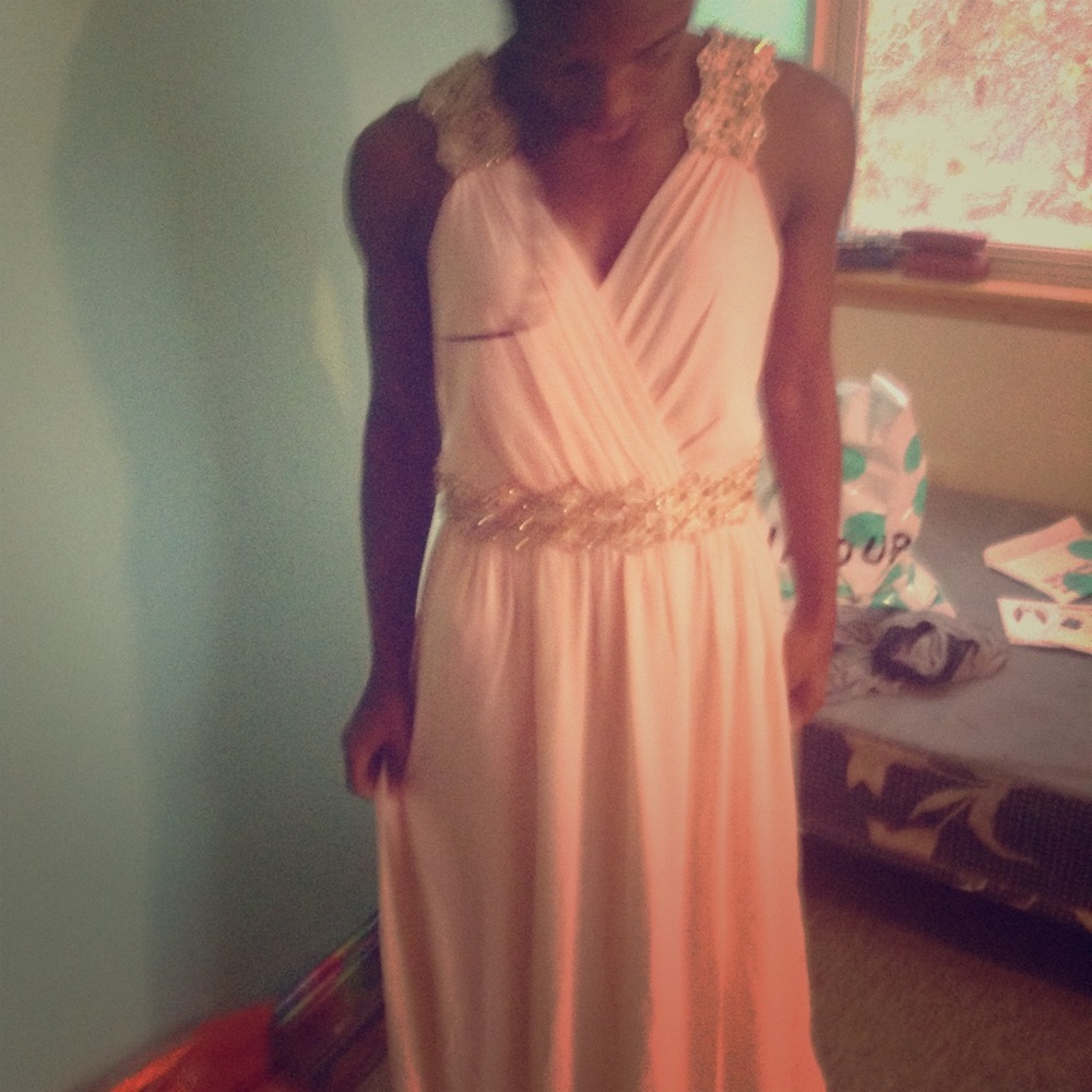 Nearly New blush prom dress!